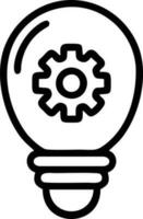 Idea solution icon symbol vector image. Illustration of the creative innovation concept design. EPS 10