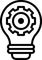 Idea solution icon symbol vector image. Illustration of the creative innovation concept design. EPS 10