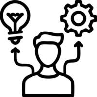 Idea solution icon symbol vector image. Illustration of the creative innovation concept design. EPS 10