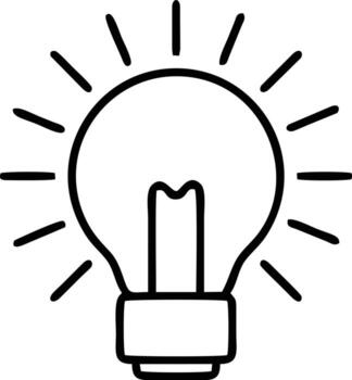 Idea solution icon symbol vector image. Illustration of the creative innovation concept design. EPS 10