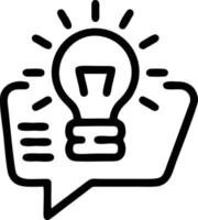 Idea solution icon symbol vector image. Illustration of the creative innovation concept design. EPS 10