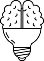 Idea solution icon symbol vector image. Illustration of the creative innovation concept design. EPS 10