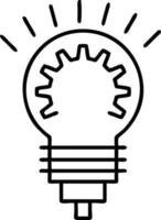 Idea solution icon symbol vector image. Illustration of the creative innovation concept design. EPS 10