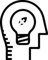 Idea solution icon symbol vector image. Illustration of the creative innovation concept design. EPS 10