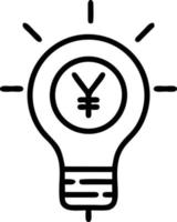 Idea solution icon symbol vector image. Illustration of the creative innovation concept design. EPS 10