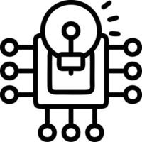 Idea solution icon symbol vector image. Illustration of the creative innovation concept design. EPS 10