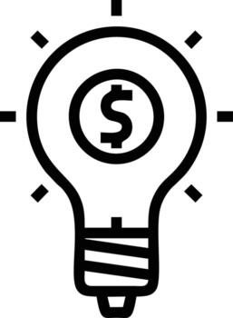 Idea solution icon symbol vector image. Illustration of the creative innovation concept design. EPS 10