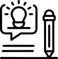 Idea solution icon symbol vector image. Illustration of the creative innovation concept design. EPS 10