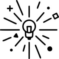 Idea solution icon symbol vector image. Illustration of the creative innovation concept design. EPS 10