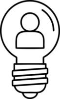 Idea solution icon symbol vector image. Illustration of the creative innovation concept design. EPS 10