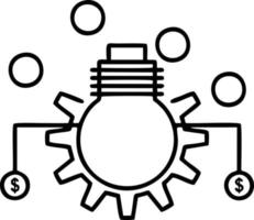 Idea solution icon symbol vector image. Illustration of the creative innovation concept design. EPS 10