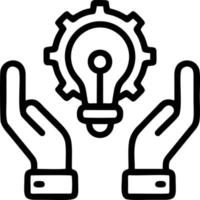 Idea solution icon symbol vector image. Illustration of the creative innovation concept design. EPS 10