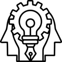 Idea solution icon symbol vector image. Illustration of the creative innovation concept design. EPS 10