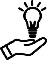 Idea solution icon symbol vector image. Illustration of the creative innovation concept design. EPS 10