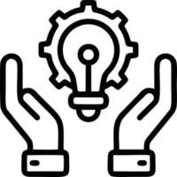 Idea solution icon symbol vector image. Illustration of the creative innovation concept design. EPS 10