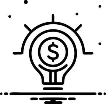 Idea solution icon symbol vector image. Illustration of the creative innovation concept design. EPS 10