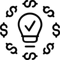 Idea solution icon symbol vector image. Illustration of the creative innovation concept design. EPS 10