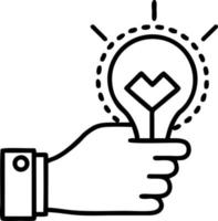 Idea solution icon symbol vector image. Illustration of the creative innovation concept design. EPS 10