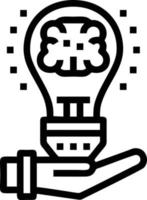 Idea solution icon symbol vector image. Illustration of the creative innovation concept design. EPS 10