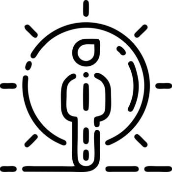 Idea solution icon symbol vector image. Illustration of the creative innovation concept design. EPS 10