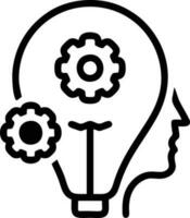 Idea solution icon symbol vector image. Illustration of the creative innovation concept design. EPS 10
