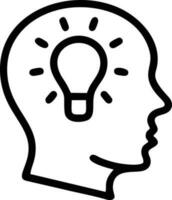 Idea solution icon symbol vector image. Illustration of the creative innovation concept design. EPS 10