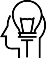 Idea solution icon symbol vector image. Illustration of the creative innovation concept design. EPS 10