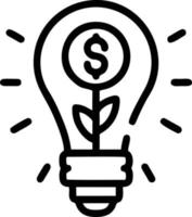 Idea solution icon symbol vector image. Illustration of the creative innovation concept design. EPS 10