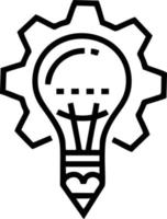 Idea solution icon symbol vector image. Illustration of the creative innovation concept design. EPS 10