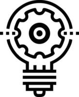 Idea solution icon symbol vector image. Illustration of the creative innovation concept design. EPS 10