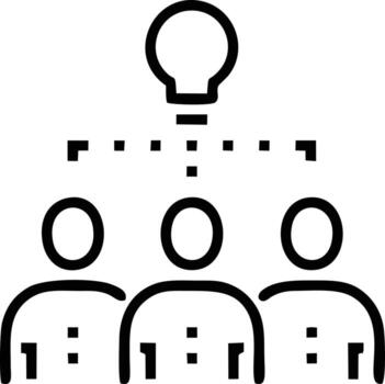 Idea solution icon symbol vector image. Illustration of the creative innovation concept design. EPS 10