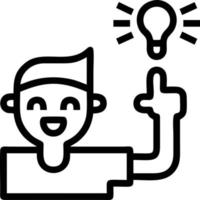 Idea solution icon symbol vector image. Illustration of the creative innovation concept design. EPS 10