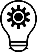 Idea solution icon symbol vector image. Illustration of the creative innovation concept design. EPS 10