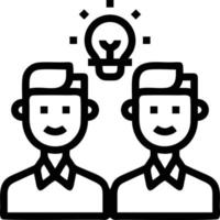 Idea solution icon symbol vector image. Illustration of the creative innovation concept design. EPS 10