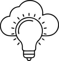 Idea solution icon symbol vector image. Illustration of the creative innovation concept design. EPS 10