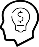 Idea solution icon symbol vector image. Illustration of the creative innovation concept design. EPS 10