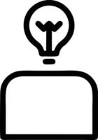 Idea solution icon symbol vector image. Illustration of the creative innovation concept design. EPS 10