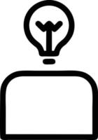 Idea solution icon symbol vector image. Illustration of the creative innovation concept design. EPS 10