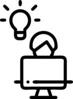 Idea solution icon symbol vector image. Illustration of the creative innovation concept design. EPS 10