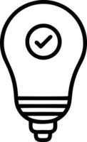 Idea solution icon symbol vector image. Illustration of the creative innovation concept design. EPS 10