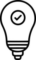 Idea solution icon symbol vector image. Illustration of the creative innovation concept design. EPS 10