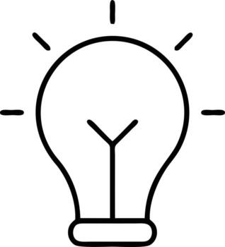 Idea solution icon symbol vector image. Illustration of the creative innovation concept design. EPS 10