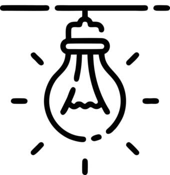 Idea solution icon symbol vector image. Illustration of the creative innovation concept design. EPS 10