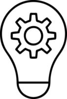 Idea solution icon symbol vector image. Illustration of the creative innovation concept design. EPS 10