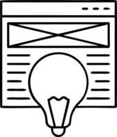 Idea solution icon symbol vector image. Illustration of the creative innovation concept design. EPS 10