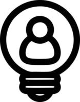 Idea solution icon symbol vector image. Illustration of the creative innovation concept design. EPS 10