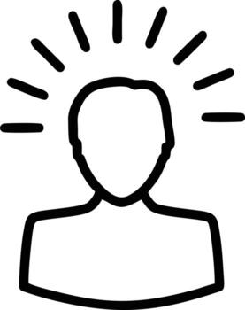 Idea solution icon symbol vector image. Illustration of the creative innovation concept design. EPS 10