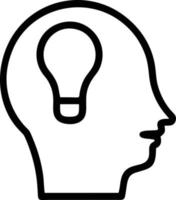 Idea solution icon symbol vector image. Illustration of the creative innovation concept design. EPS 10