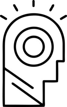 Idea solution icon symbol vector image. Illustration of the creative innovation concept design. EPS 10