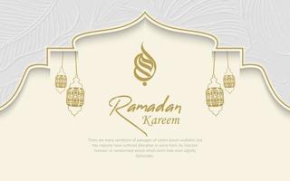 Islamic Ramadan Kareem Banner Background Design Template Free Download vector